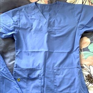 Blue scrubs
